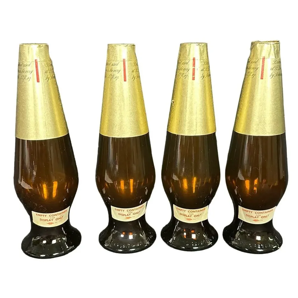 Michelob Beer Bottles 4 Sealed Display Only in Original Carton-Very RARE!